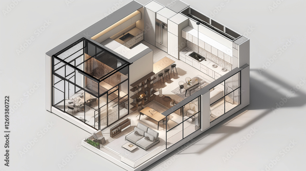 a beautiful single home generated ai a beautiful single home generated ai