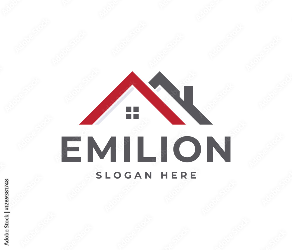 Simple house logo for real estate and mortgage industry Simple house logo for real estate and mortgage industry