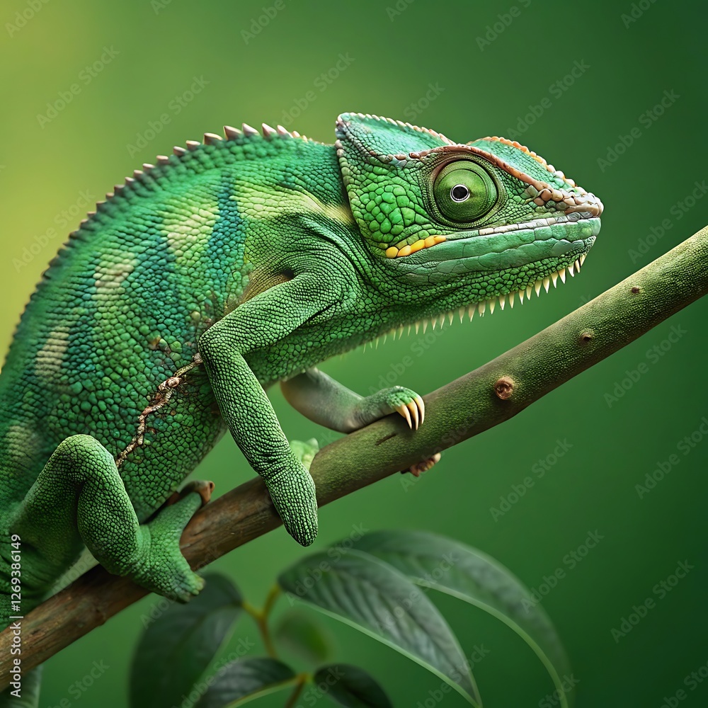 Fototapeta premium chameleon on a branch