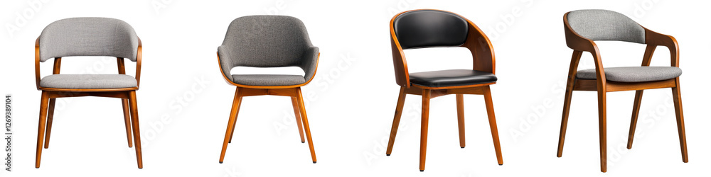 Elegant and comfortable wooden chairs designed for stylish and contemporary home or office interiors Elegant and comfortable wooden chairs designed for stylish and contemporary home or office interiors