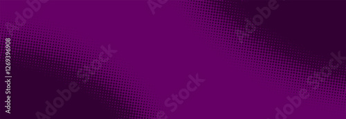 Modern purple pop art background with halftone dots in comic style, vector illustration EPS10