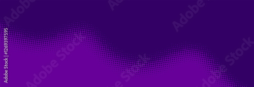 Modern purple pop art background with halftone dots in comic style, vector illustration EPS10