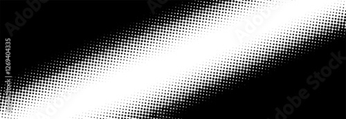 Black and white pop art background in retro comics style with halftone dots design, vector illustration EPS10