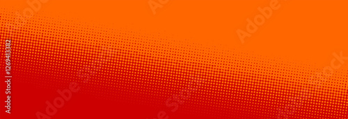 Bright orange and red pop art retro background with halftone in comics style, vector illustration EPS10