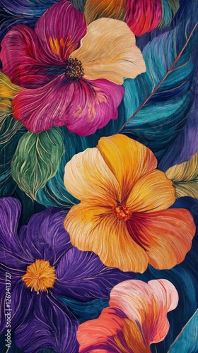 Vibrant paint strokes showcasing a spectrum of colors on a canvas in an artis...