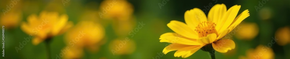 Petals gently falling from a large yellow flower in the garden, garden, flowers Petals gently falling from a large yellow flower in the garden, garden, flowers