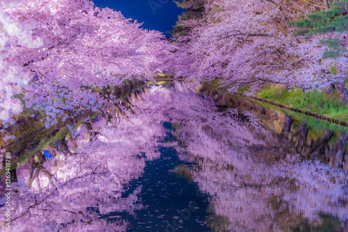 美しい弘前の夜桜