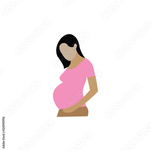 Pregnancy care linear icon. Prenatal period. Motherhood, parenthood. Expecting baby. Medical procedure. Thin line illustration. Contour symbol.