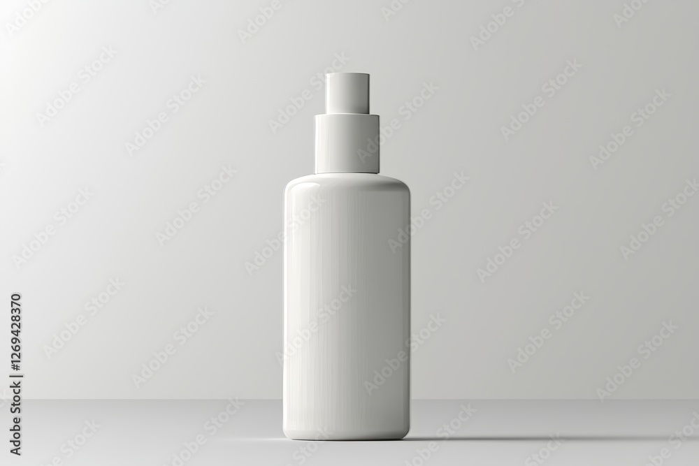 This is an illustration of a blank promotional cosmetics plastic bottle that can be used for branding purposes. This is an illustration of a blank promotional cosmetics plastic bottle that can be used for branding purposes.
