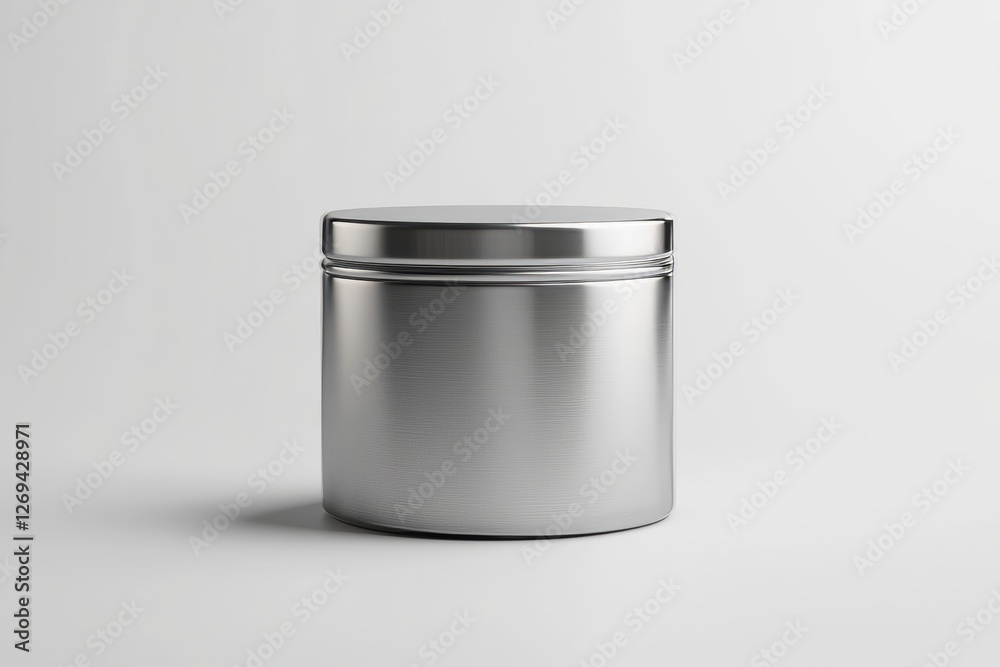 Branding and mock up for blank travel tin candles, 3D illustration. Branding and mock up for blank travel tin candles, 3D illustration.