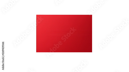 Red Rectangle Blank Paper - High-Quality Template for Branding, Marketing, and Creative Designs