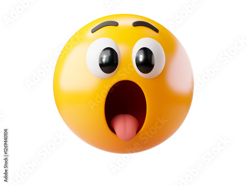 3d rendered emoji with transparent background