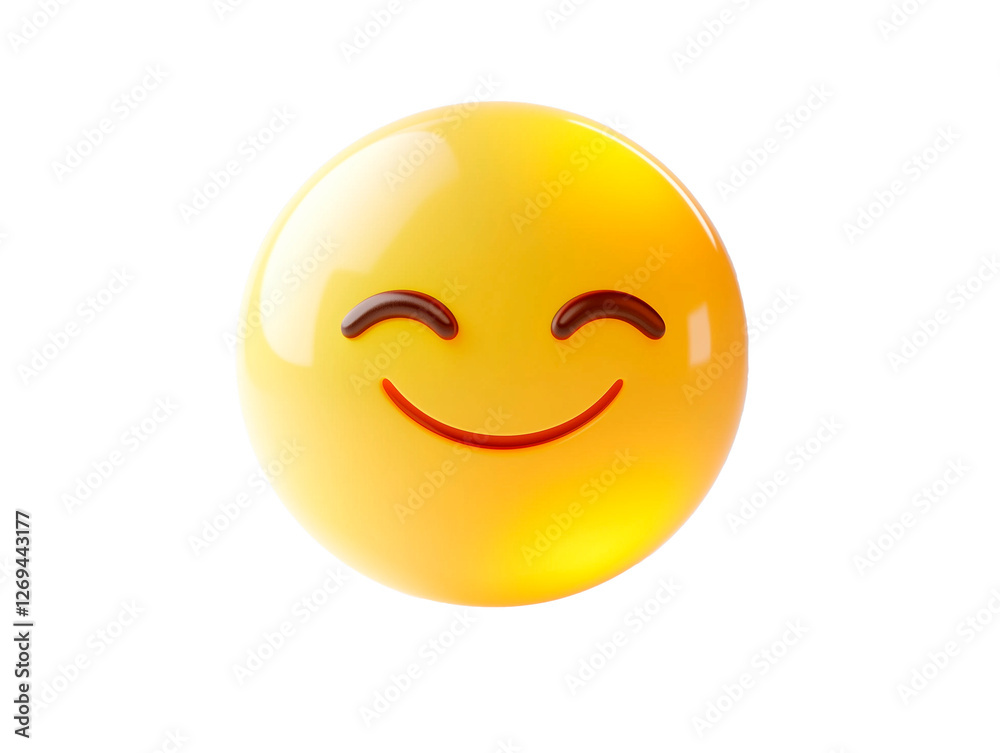 Fototapeta premium 3d rendered emoji with transparent background