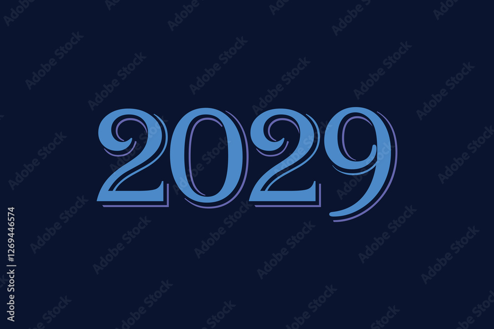 Unique Happy New Year 2029 Design Template, Banner Design, Greeting Card design. Unique Happy New Year 2029 Design Template, Banner Design, Greeting Card design.