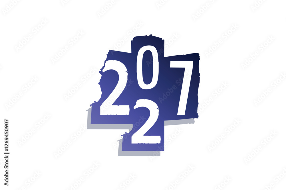3D Happy New Year 2027 Design Template 3D Happy New Year 2027 Design Template