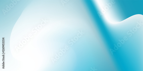 Minimalist abstract light blue background for product presentation. Stylish, panoramic composition with sunlight and abstract shadow or water reflection on wall.
