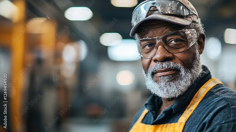 skilled craftsman in industrial workspace skilled craftsman in industrial workspace