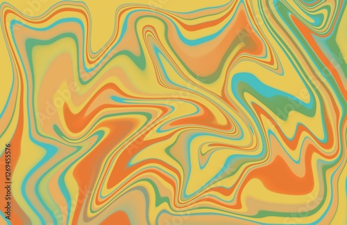 abstract colorful background, orange blue and green marble abstract pattern ideal for design elements 