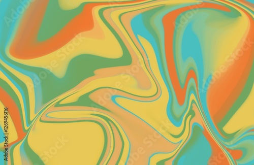 Blue orange and green marble abstract pattern ideal for design elements 