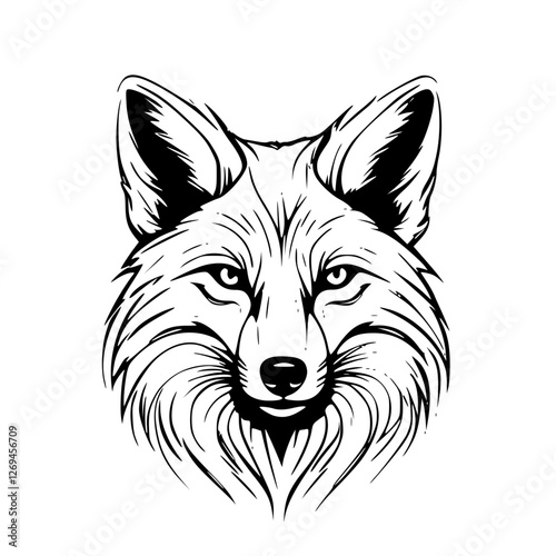 fox head vector