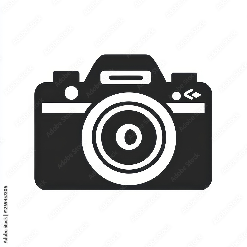 A simple black and white illustration of a classic camera, symbolizing photography and capturing moments. A simple black and white illustration of a classic camera, symbolizing photography and capturing moments.