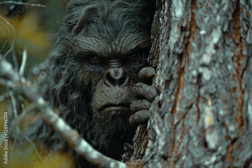 Bigfoot Lurking in the Woods
