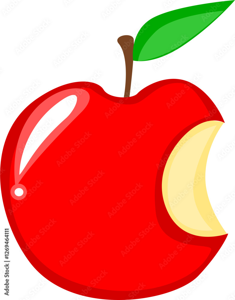 Ilustración de una manzana