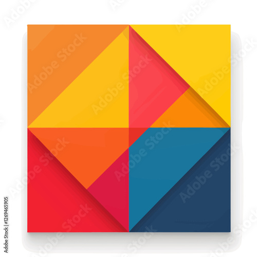 Canvas, 2D flat vector illustration, isolated on a white background.

