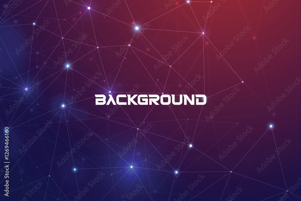 Fototapeta premium Technology background, Digital background, Network light