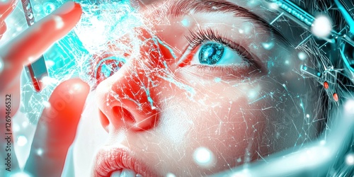 A secret AI lab hidden within the metaverse, developing next-gen consciousness.