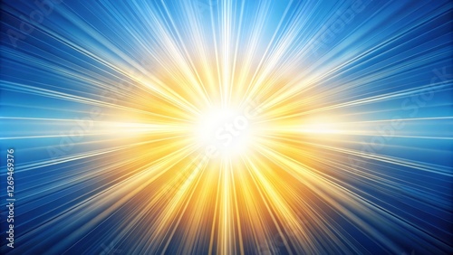 Abstract Light Burst on White Background