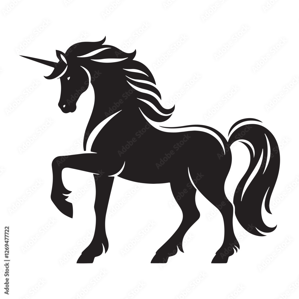 Unicorn silhouette running through enchanted lands - Unicorn illustration - Minimalist Unicorn vector - Mythical creature silhouette
Unicorn silhouette running through enchanted lands - Unicorn illustration - Minimalist Unicorn vector - Mythical creature silhouette