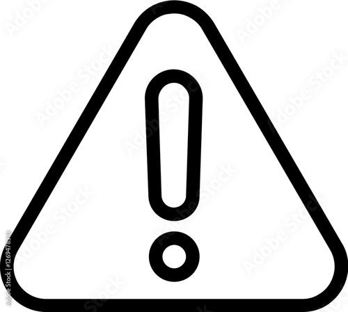 Alert icon vector symbol design