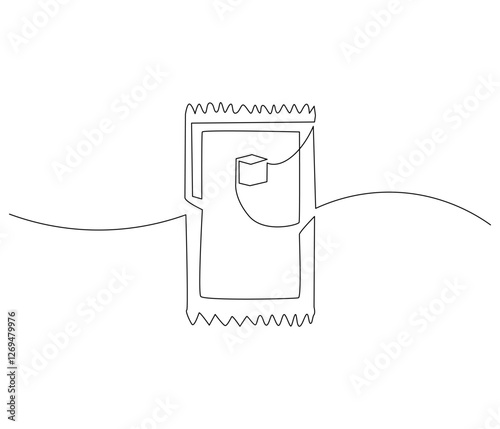 Continuous one line drawing of prayer rugs. Single line drawing illustration of holy islamic prayer rugs. Ramadan kareem concept vector art. Doodle line illustration.