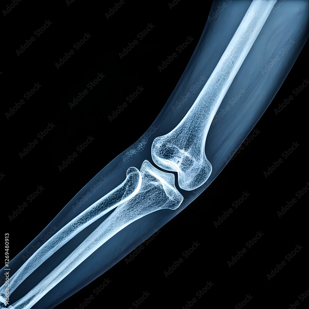 Naklejka premium X-rays of human body parts provide detailed images for diagnosing injuries