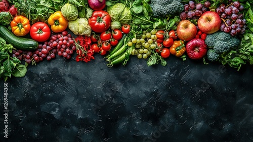 Flowing Harvest: A High-Resolution Collage of Vegetables and Water
