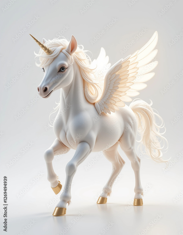 Baby Pegasus Trotting with Tiny Feathered Wings
Baby Pegasus Trotting with Tiny Feathered Wings