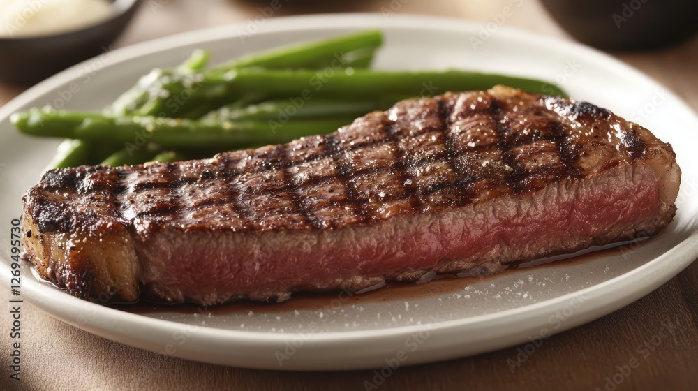 Grilled savory steak paired with crispy fries, mashed potatoes, and colorful grilled vegetables. Grilled savory steak paired with crispy fries, mashed potatoes, and colorful grilled vegetables.
