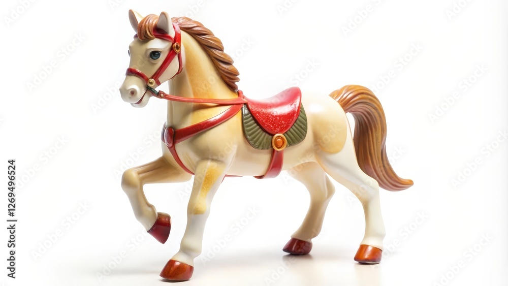 Toy Horse on White Background Toy Horse on White Background