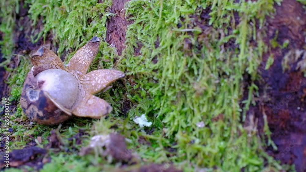 Mushrooms in the forest, Astreus hygrometricus Mushrooms in the forest, Astreus hygrometricus