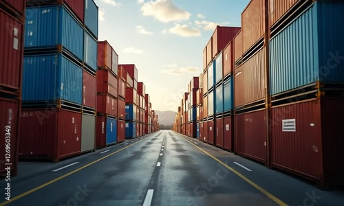 Wallpaper Mural Export and Import Cargo Shipping and Logistics Torontodigital.ca