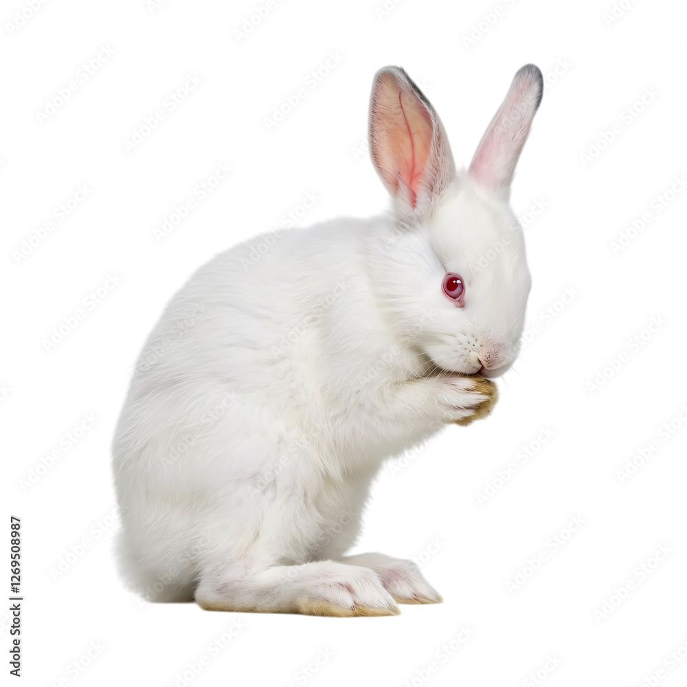 white rabbit isolated on transparent background white rabbit isolated on transparent background