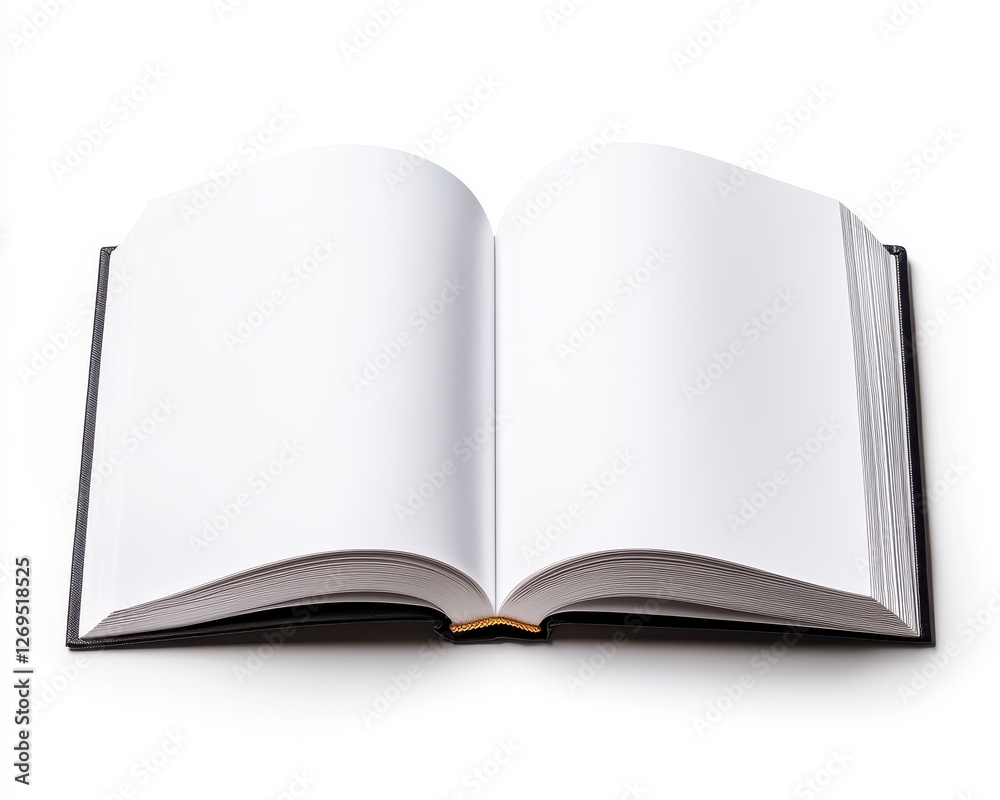 An open book with blank pages ready for notes, sketches, or creative writing ideas. An open book with blank pages ready for notes, sketches, or creative writing ideas.