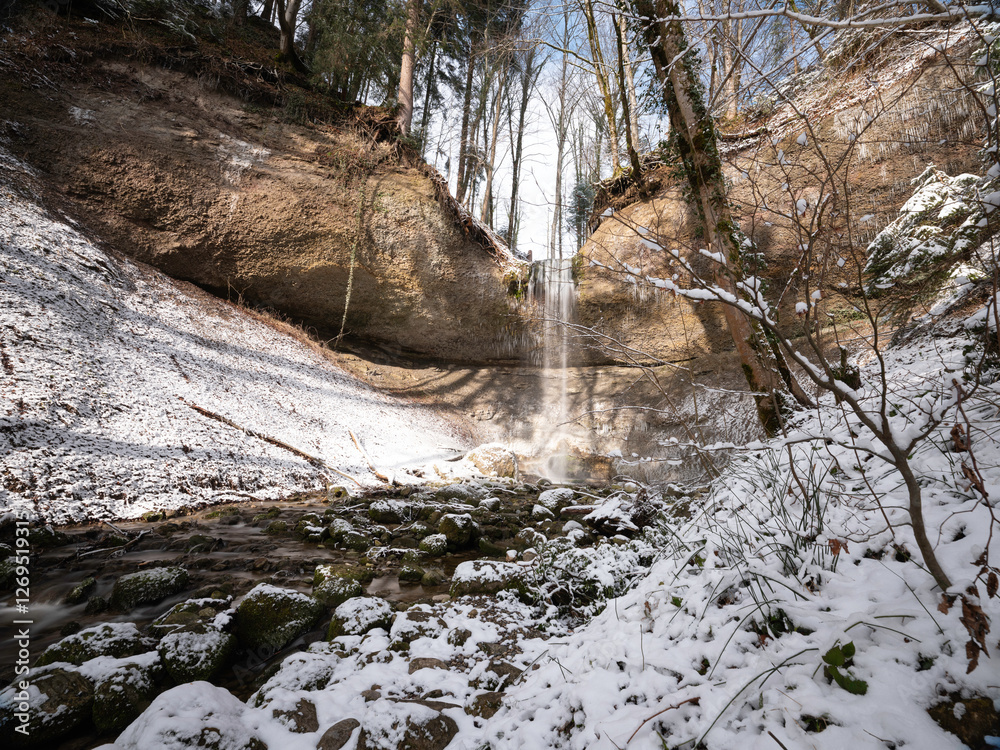 Wasserfälle im Winter