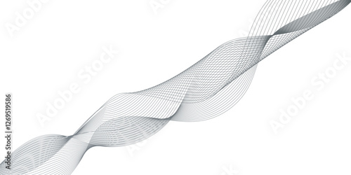 smooth element swoosh speed wave modern stream geometric wave lines, abstract luxury and curved geometric frequency sound wave lines and line technology, Digital various curved frequency wave lines.