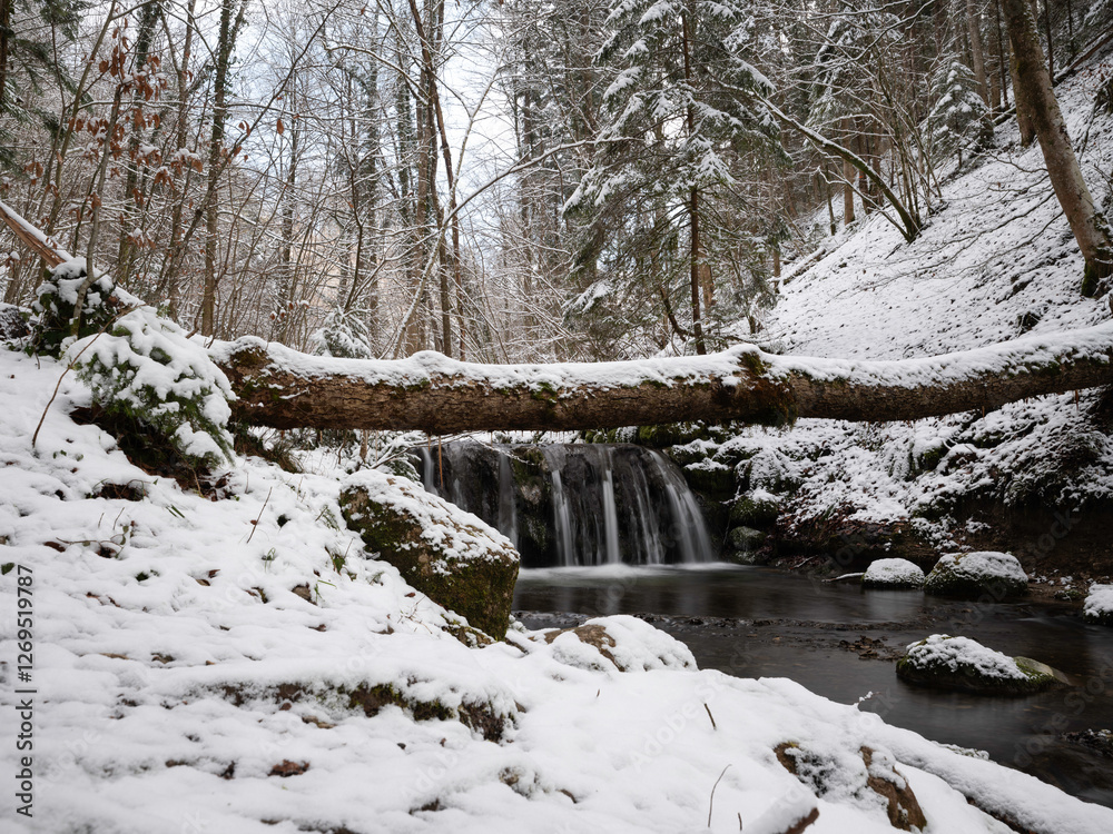 Wasserfälle im Winter