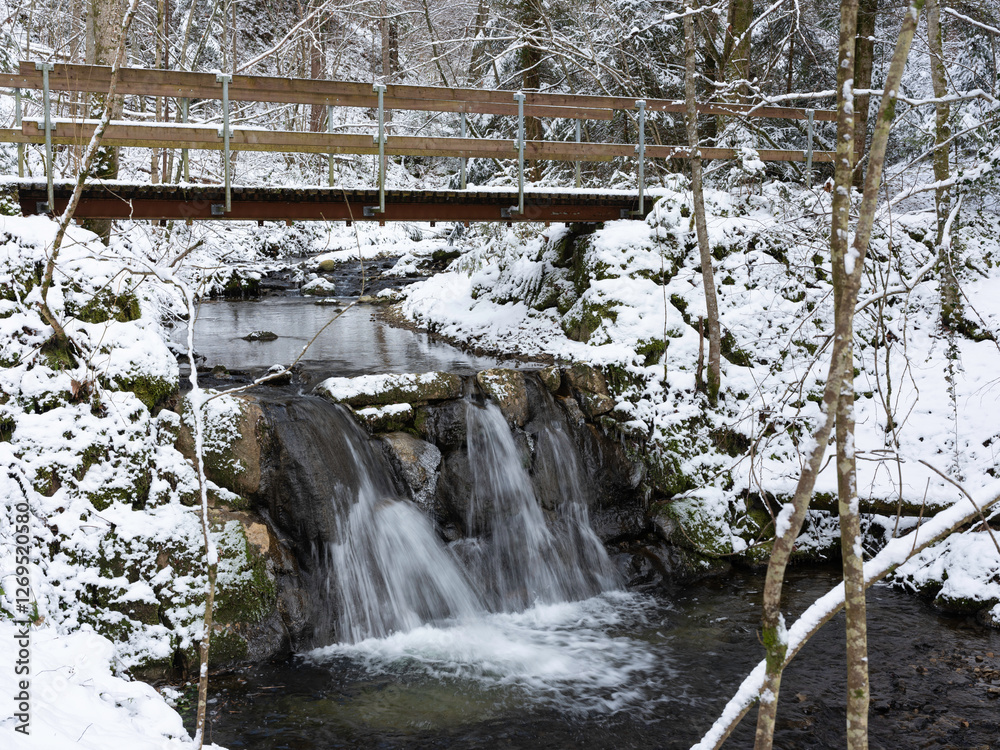 Wasserfälle im Winter