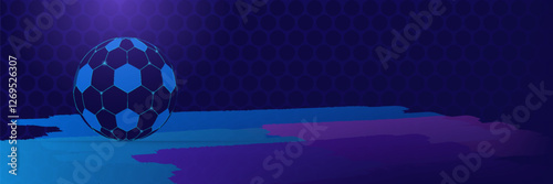 Soccer European championship. 2024 Abstract blue background soccer Summer Football pattern Europe Champion League award cup Soccer ball Winner world.technology