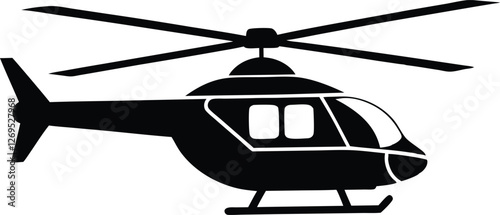 helicopter silhouette vector graphic,helicopter  icon