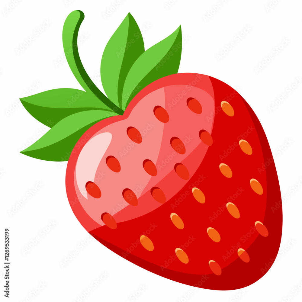 Obraz premium Strawberry isolated on white